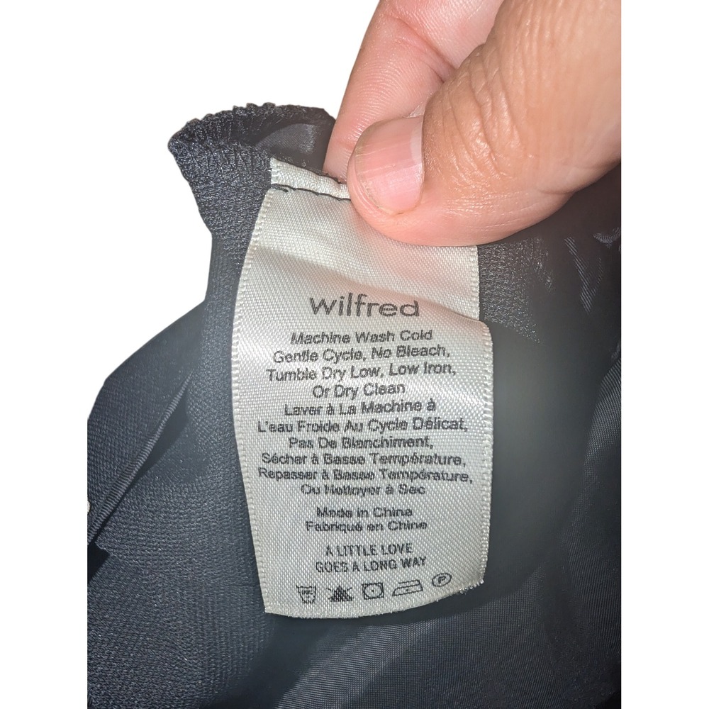 Aritzia Wilfred Black Sleeveless Jumpsuit Wide Leg Tie Back Casual Size 2 0300 - Picture 7 of 8